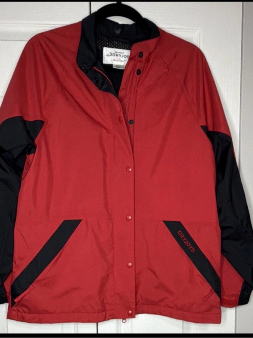 FootJoy Red and Black Women's Ski Jacket with Black Accents